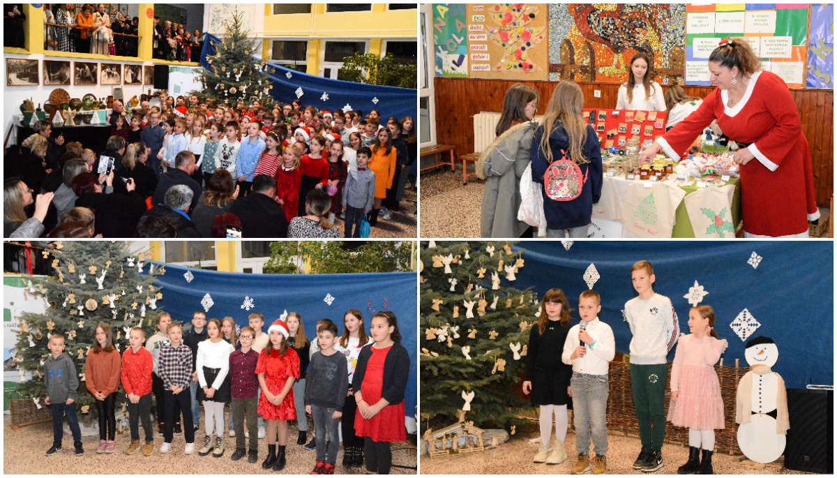 Učenici nižih razreda pripremili božićnu priredbu, održan i tradicionalni humanitarni adventski sajam